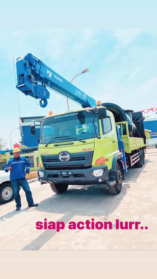 foco crane 8 ton atau truck crane 8 ton langsir turbin air di PLTU Tambak Lorok, Rental Crane Semarang, Sewa Crane Semarang, Persewaan Crane Semarang